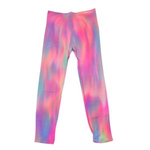 Multicolor Leggings Sherbet Rainbow Watercolor Size Small